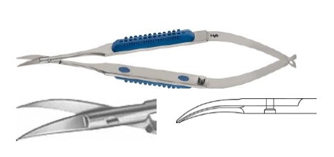 МЮЛЛЕР МІКРО-НОЖИЦІ ВИГНУТ. Г/Г 120MM